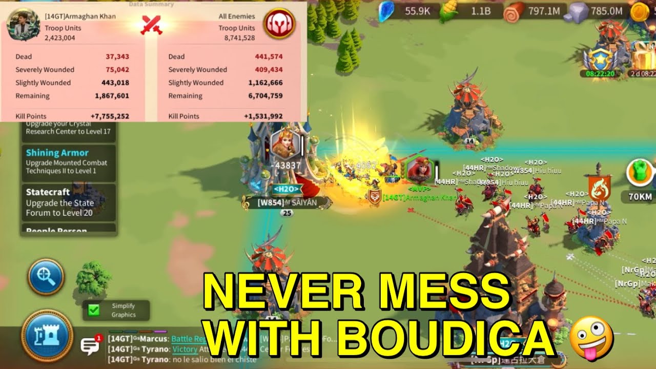 Never mess with Boudica Prime in Rise of kingdoms!! | Boudica Prime's supremacyyyyy!!! | KD 2414