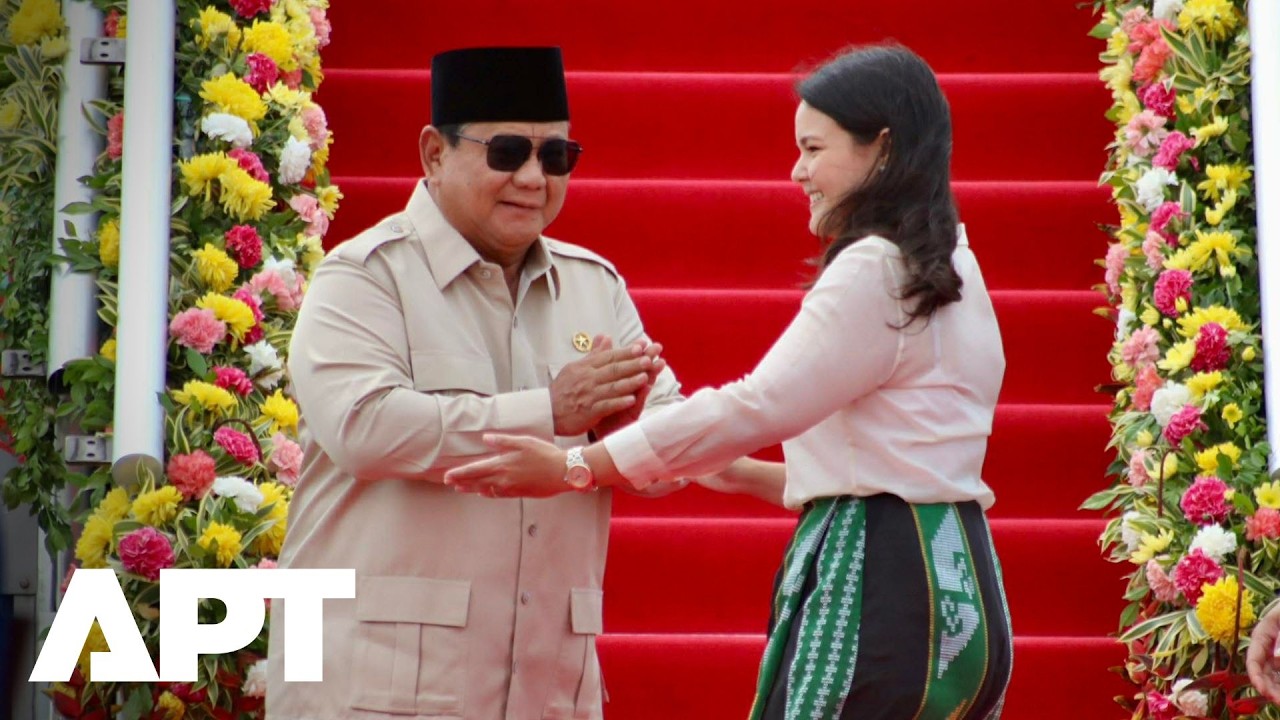 Indonesian President Subianto Receives Honors Upon Arrival For ASEAN Summit | APT