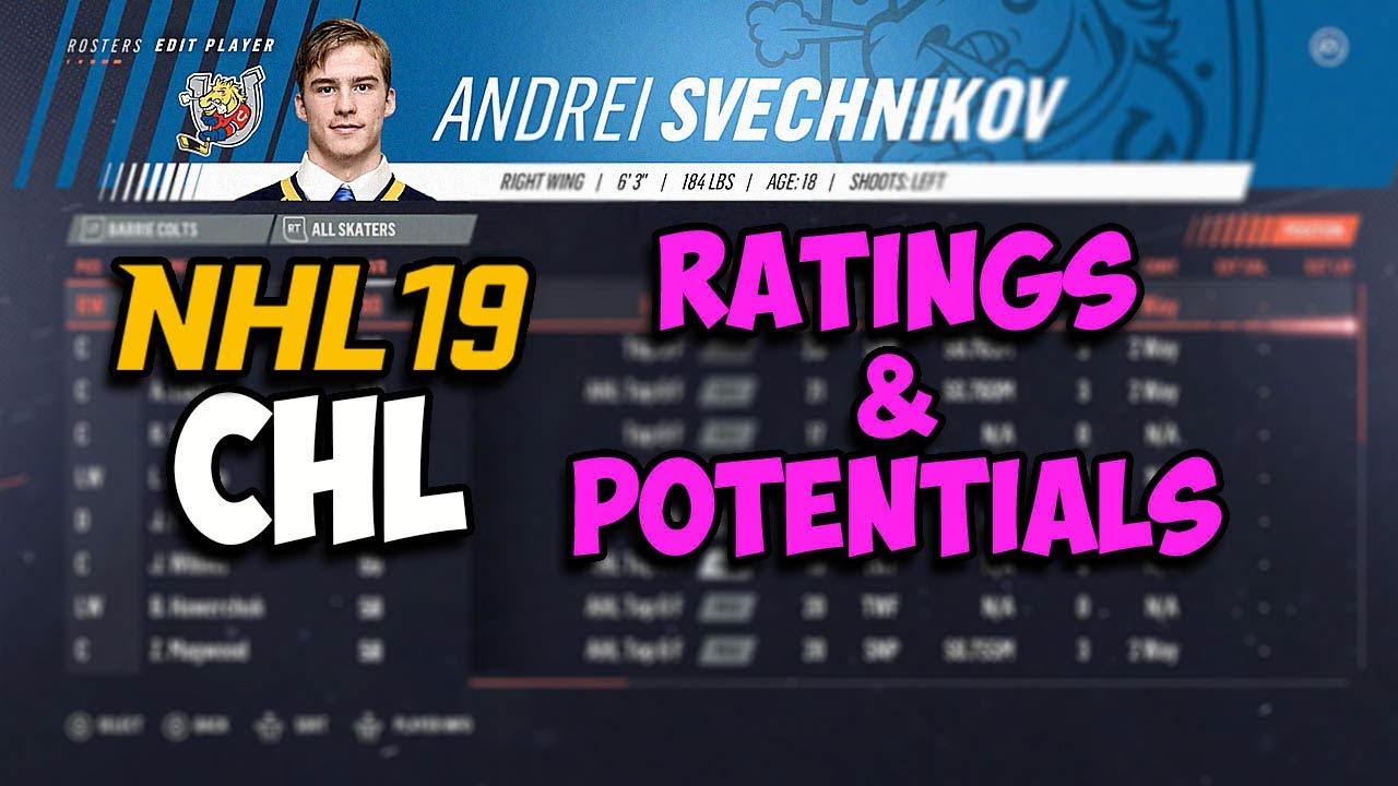 NHL 19: CHL Ratings & Potentials