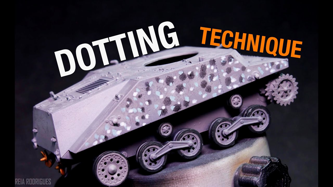 How to Distressing and Oil Dotting on a Tank | Type 2 Ka-Mi 1/72 Dragon