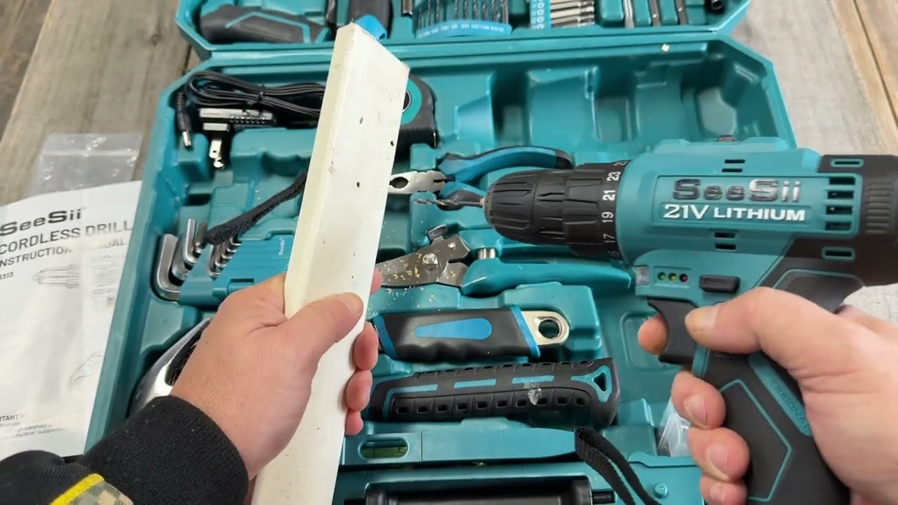 Actually Using Some Of These Tools 🍀 Seesii Tool Kit & Cordless Drill
