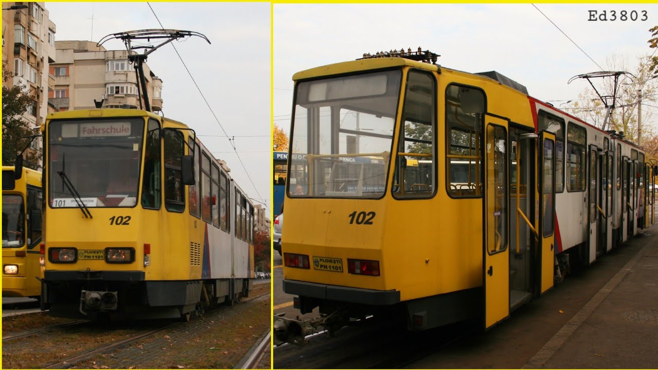 (Ploiești) Călătorie cu Tatra KT4DM #102 | Linia 101