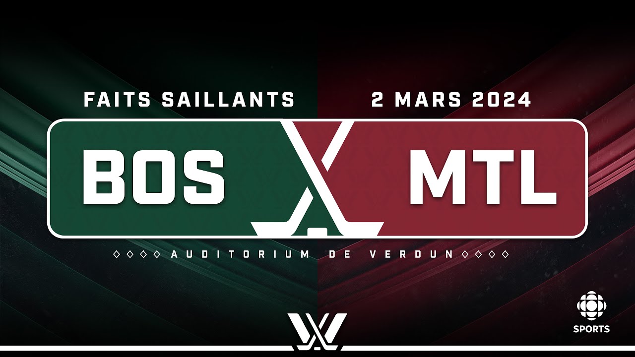 LPHF : Boston c. Montréal - Hockey féminin (PWHL)
