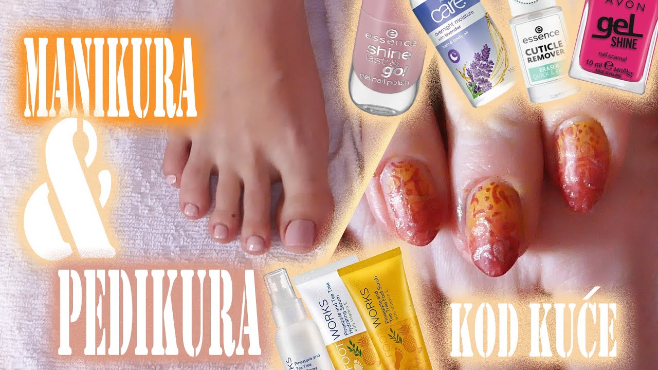 PEDIKURA & MANIKURA KOD KUĆE | LAKIRAJ NOKTE SA MNOM 💅🏻