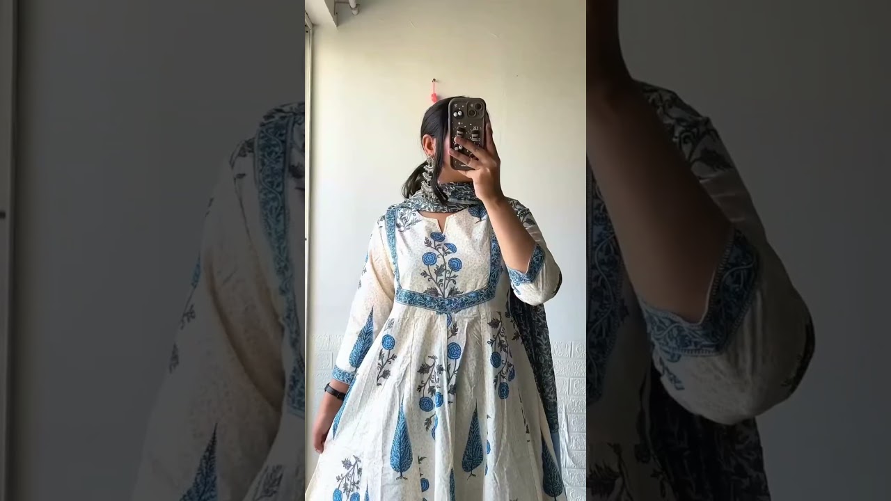#fashiondesign pure cotton anarkali kurta sets on meesho in affordable price ✨🥀meesho pr kurta sets