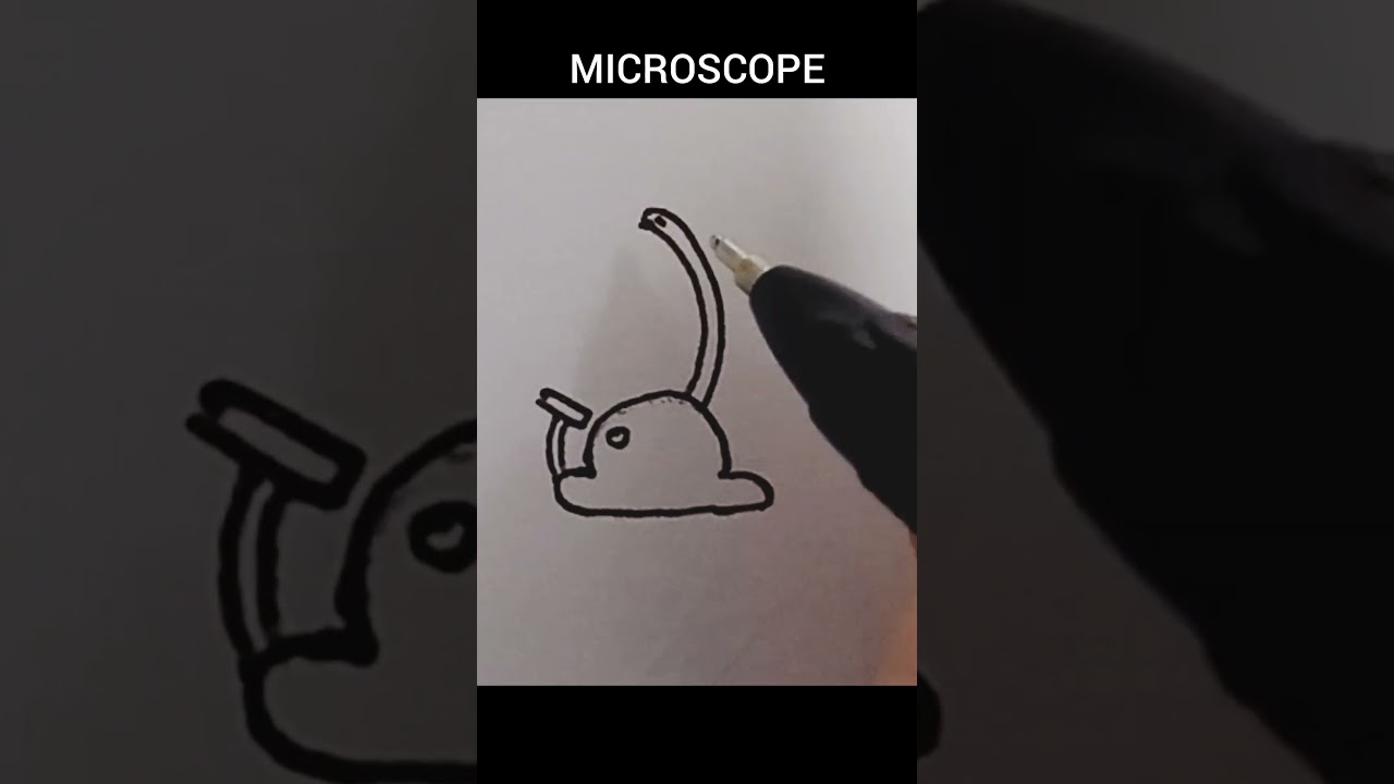 drawing microscope simple #drawing #howtodraw #simpledrawing #microscope
