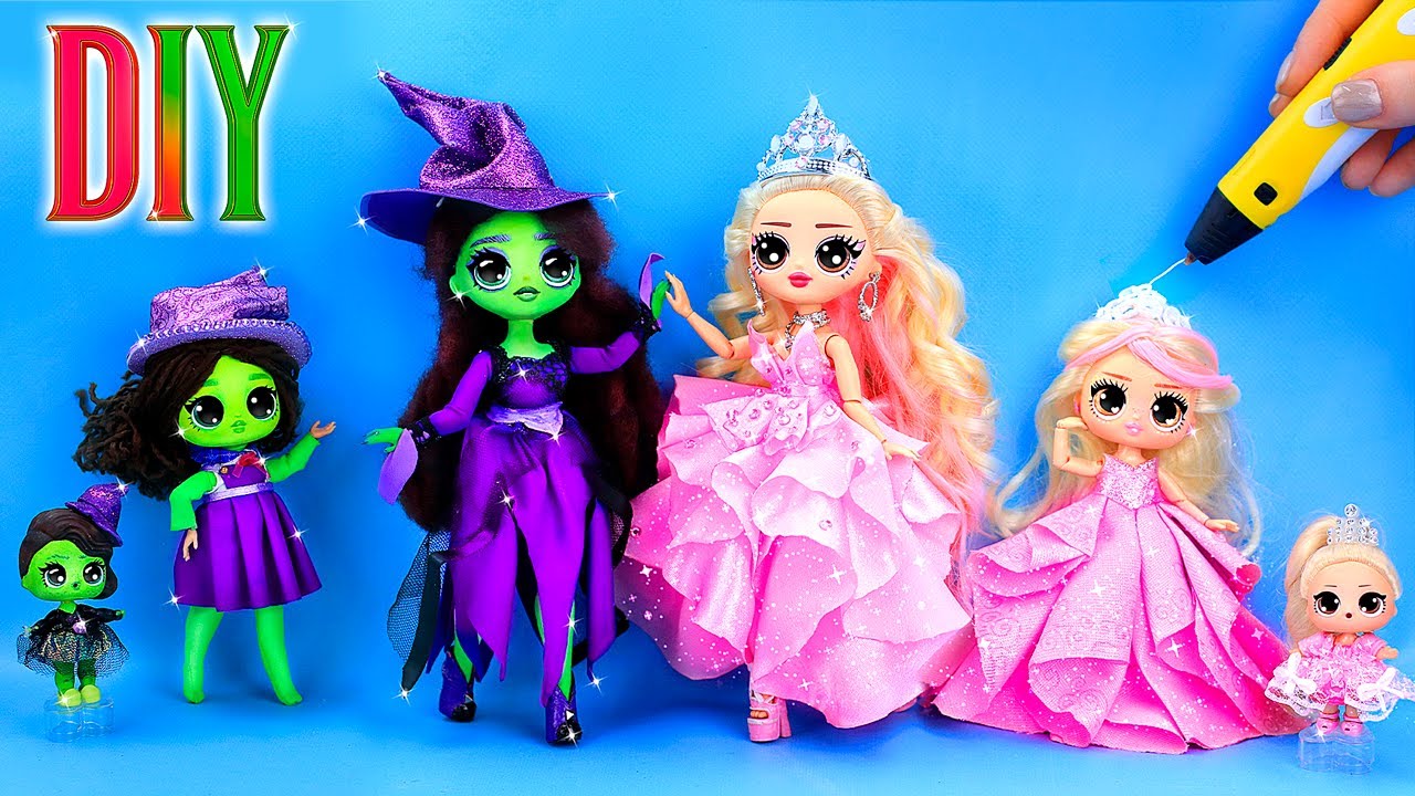 8 Lavoretti Fai-da-te di Wicked per Elphaba e Glinda! Lavoretti per le Bambole