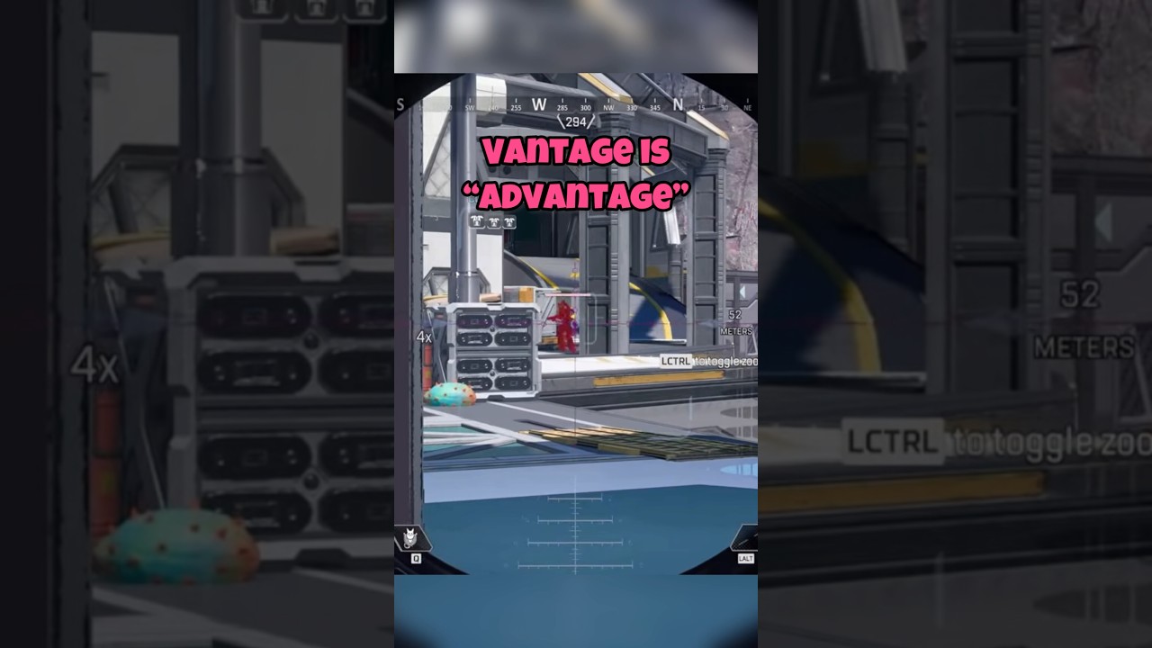 Vantage = Advantage ? 😊 # #apexlegends #apexlegendsclips #apexkills