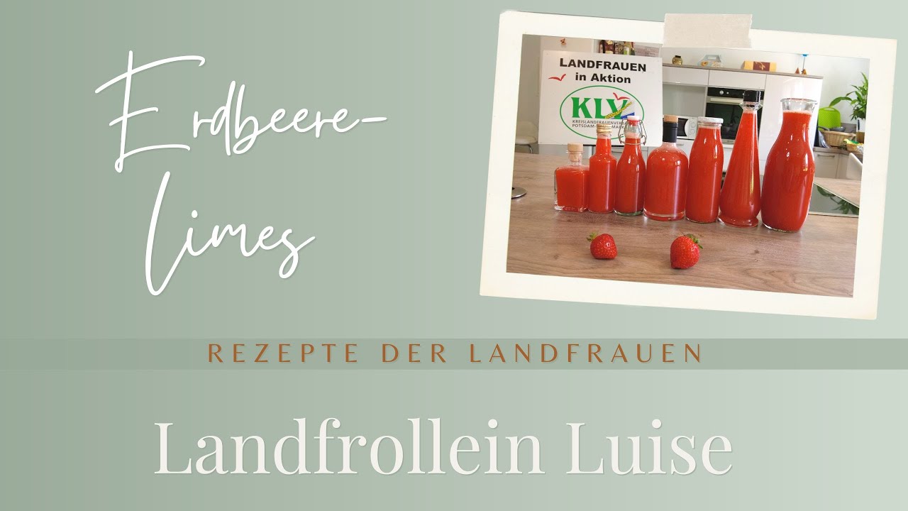 Erdbeer-Limes - schnelles Rezept mit Wodka und Zitronensaft
