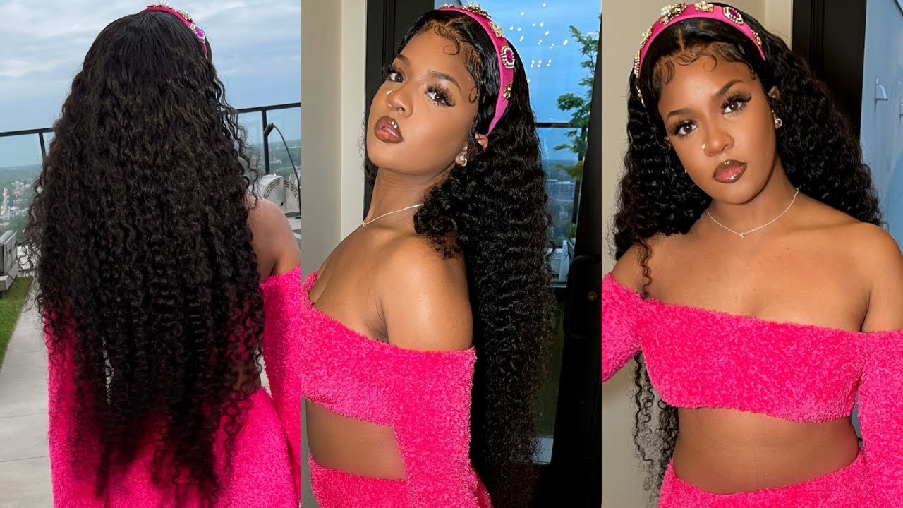 I TRIED CURLY BABYHAIR & YALL.. 🥲😍 | 40 INCH INSTALL + STYLE | Alipearl Hair💕
