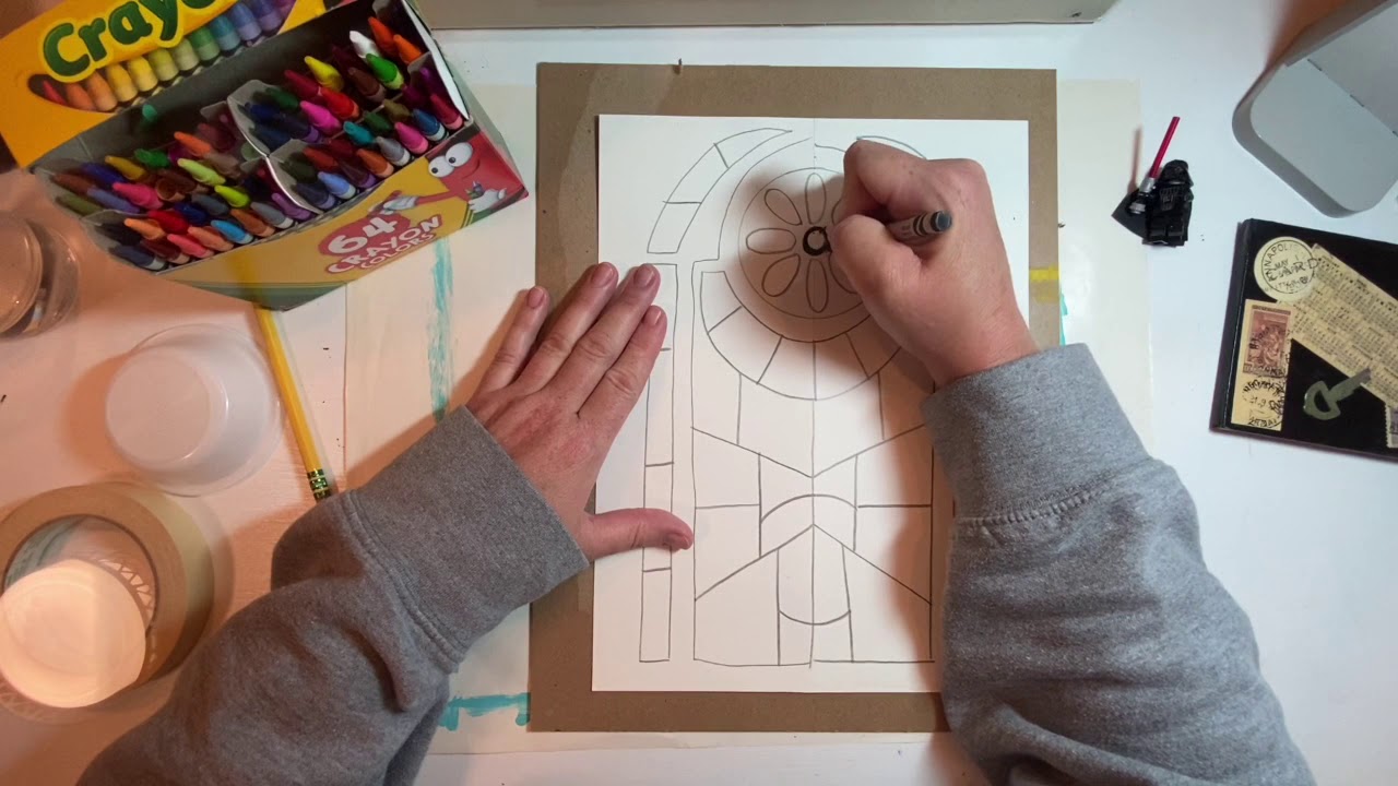 Let’s Watercolor A Stained Glass Window!