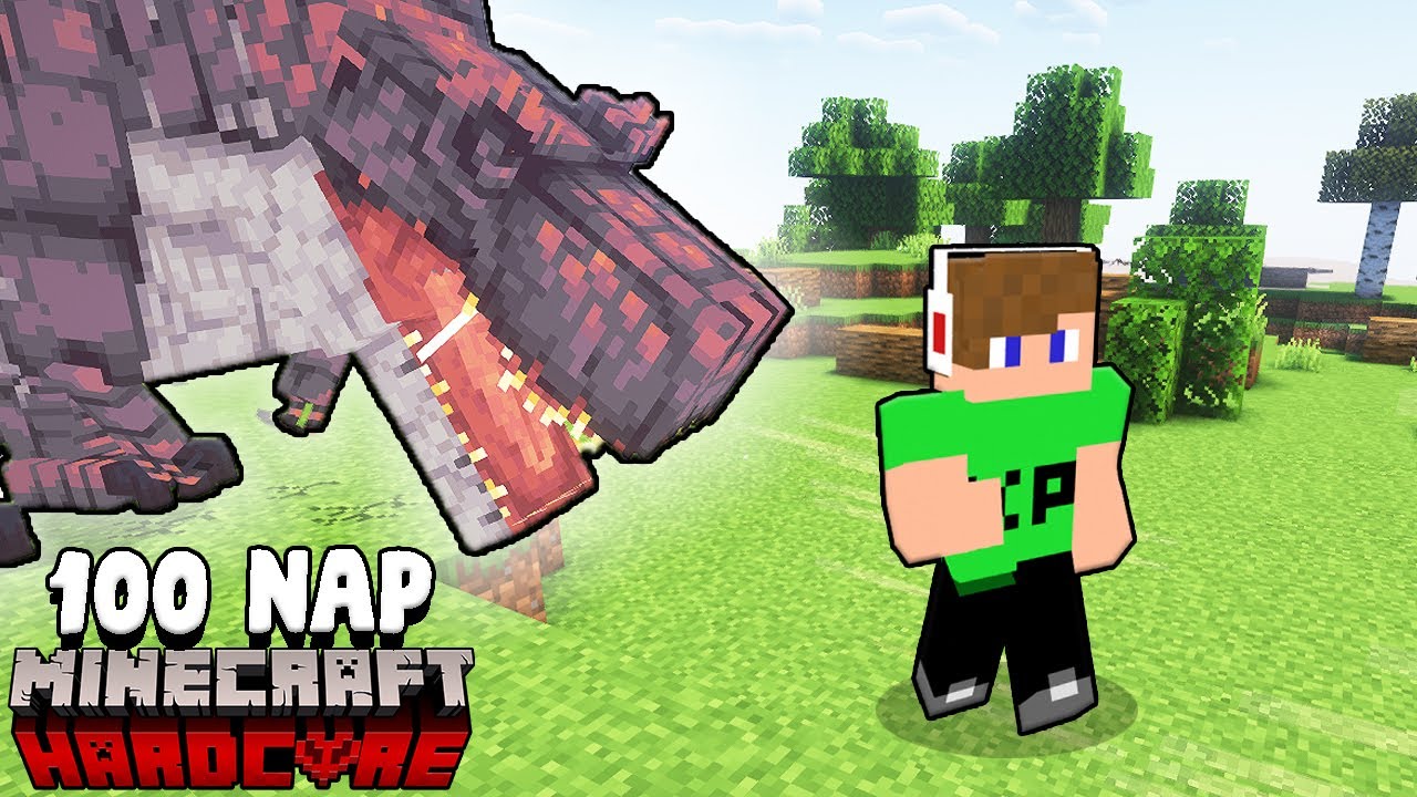 100 NAP A DÍNÓK SZIGETÉN A MINECRAFT-BAN! 😱