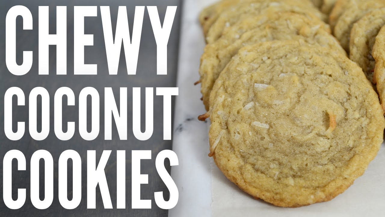 Chewy coconut cookie recipe - how to make the BEST coconut sugar cookies!