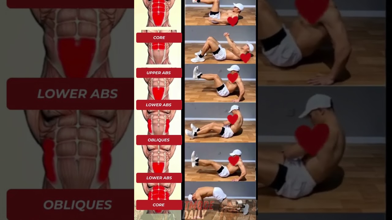 6 Easy Core Workout Exercises for Abs (Beginner Friendly)