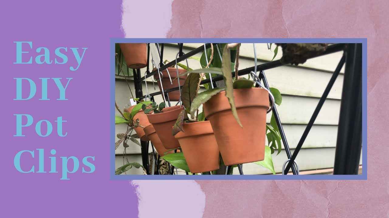 Easy DIY Pot Clips for hanging your Terra Cotta Pots