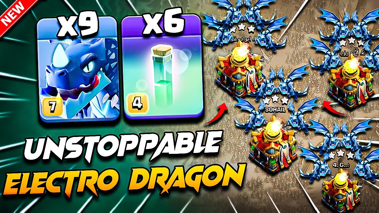 Unstoppable!! Th16 ELECTRO DRAGON Attack (Clash of Clans) | TH16 Attack Strategy With Electro Dragon
