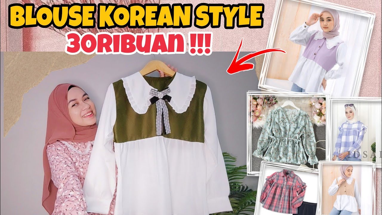 SHOPEE HAUL BLOUSE KOREAN STYLE START 30RIBUAN LAGIII !!!