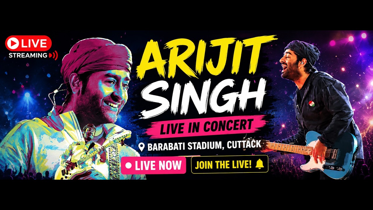 Arijit Singh Concert at Cuttack Barabati Stadium || Full Video || Part-1 Shoot by Vivo X200 Pro