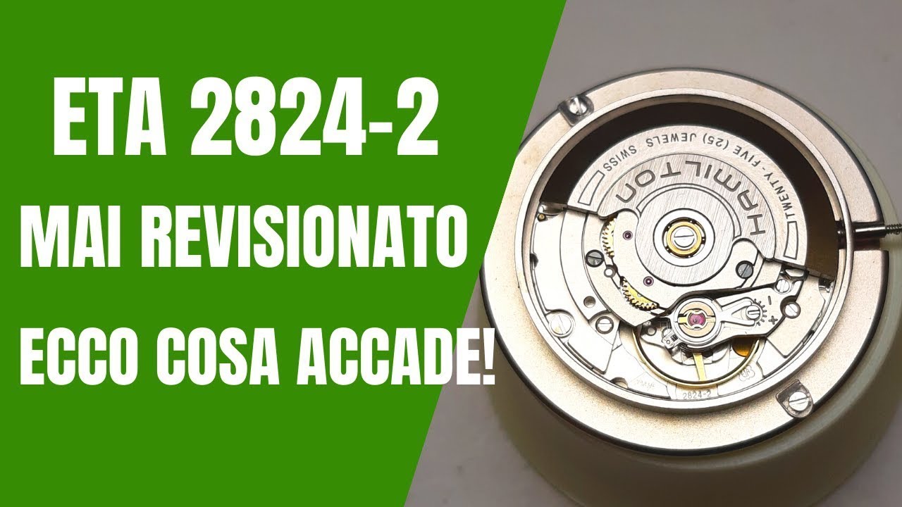 Orologio con movimento Eta 2824-2 difetti causati da mancata revisione - Estratto della live
