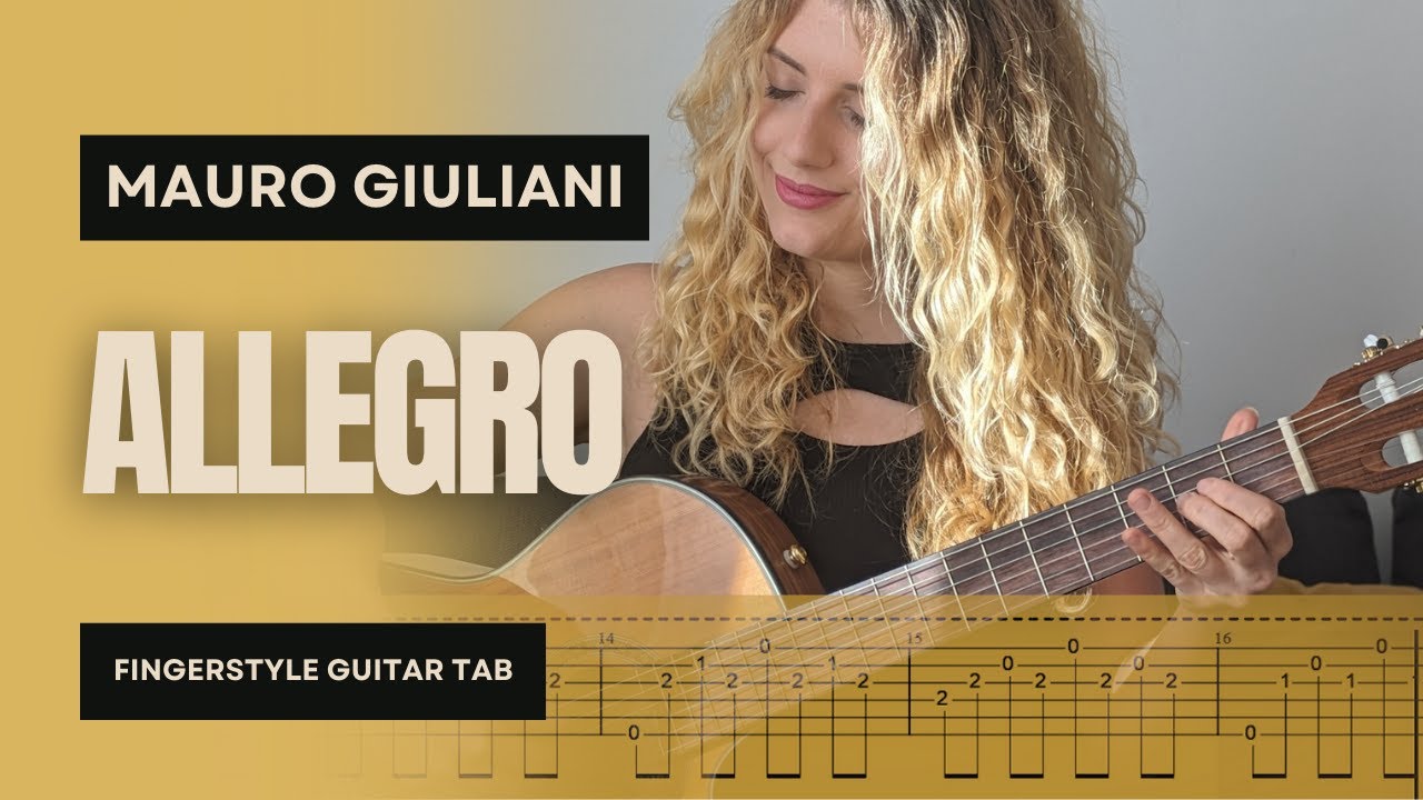 Allegro in A Minor - Mauro Giuliani + TAB
