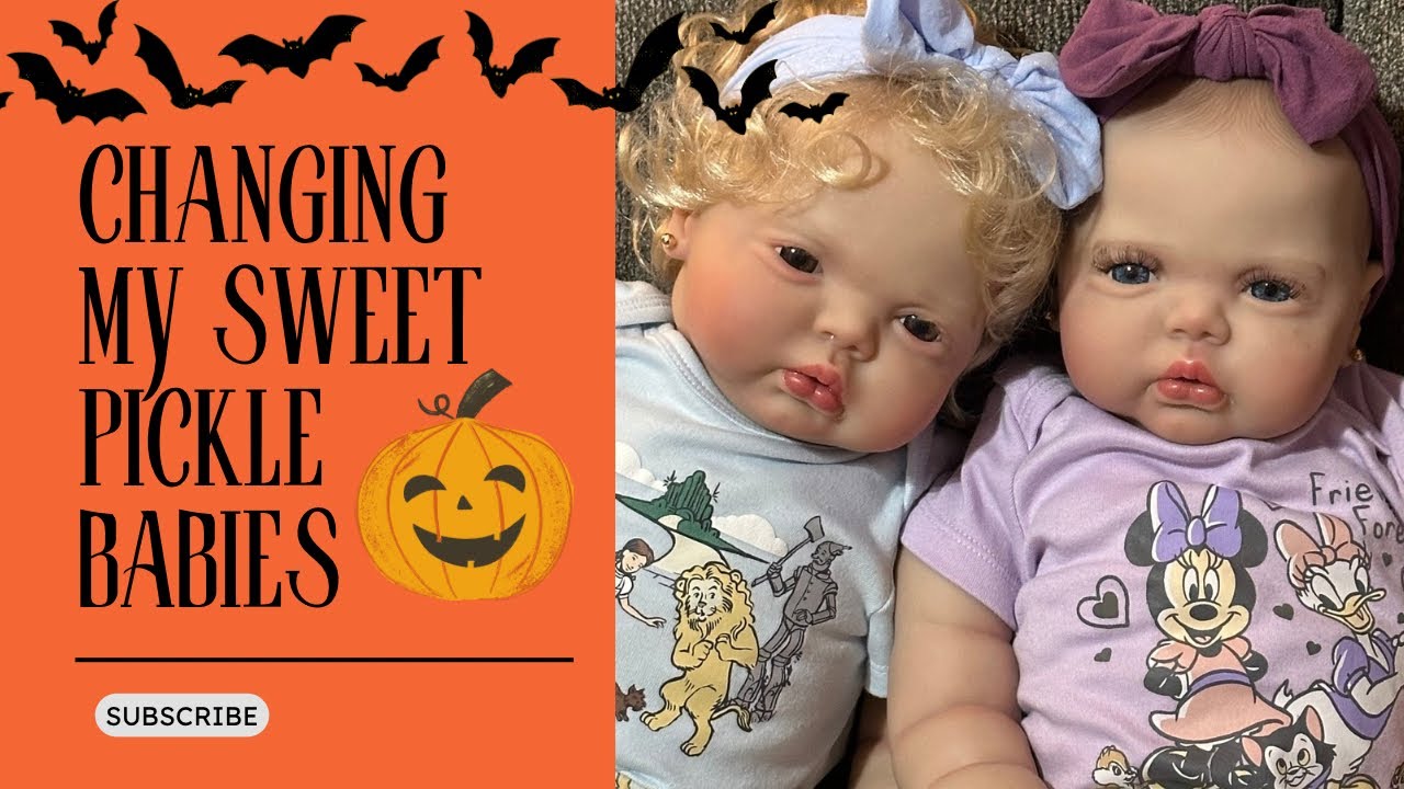 Changing my Pickle reborn baby girls 