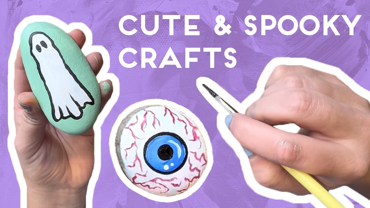 Rock Painting Pt. 3 | Frightfully Cute Halloween Designs