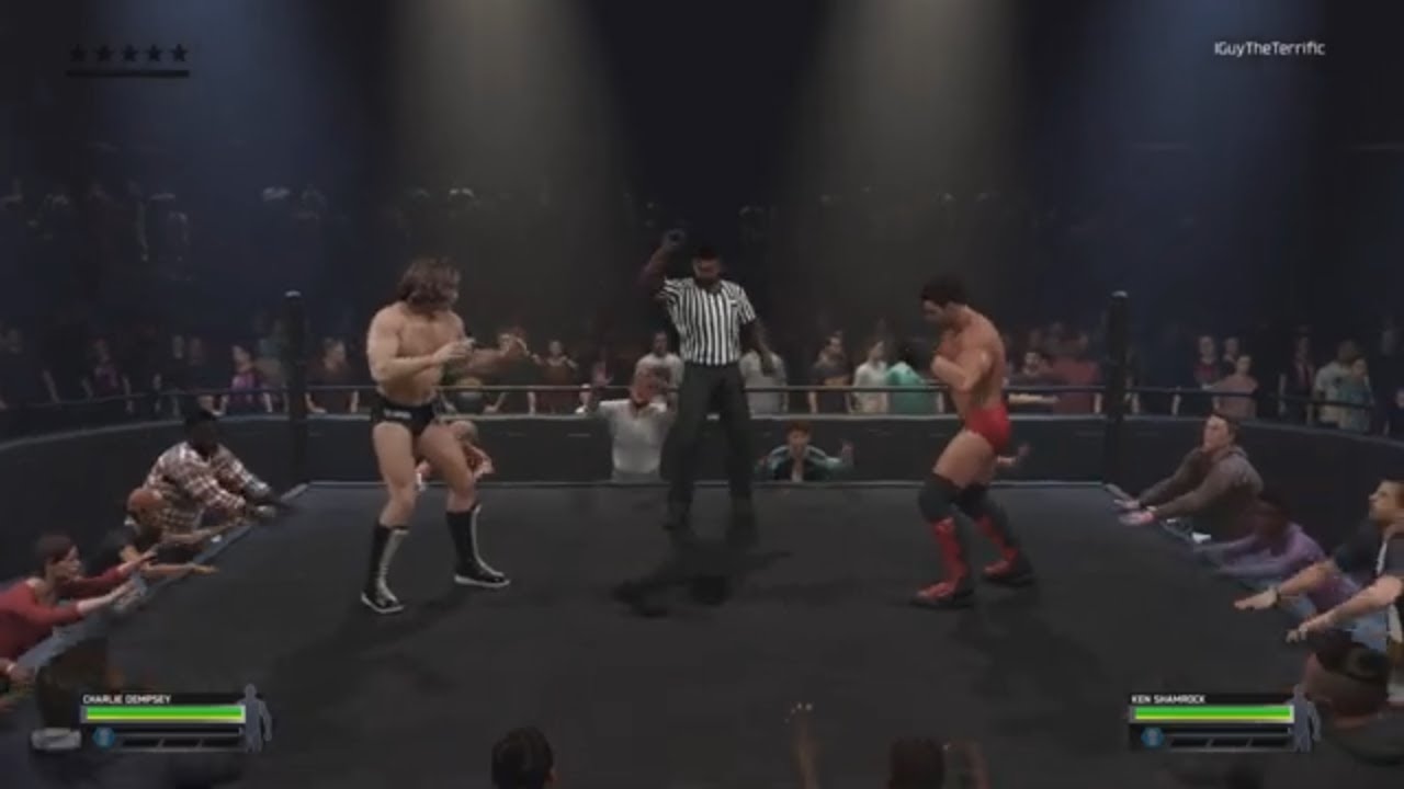 Underground Ken Shamrock vs. Charlie Dempsey WWE 2K25