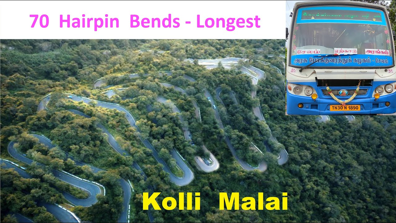 Longest Ghat of South India .. Kolli Hills Tamil Nadu  - கொல்லிமலை Salem TNSTC Bus