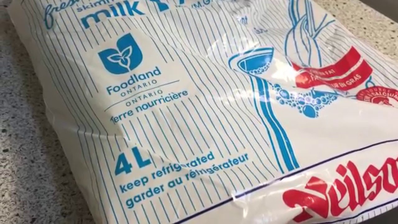 How bagged milk in Canada works