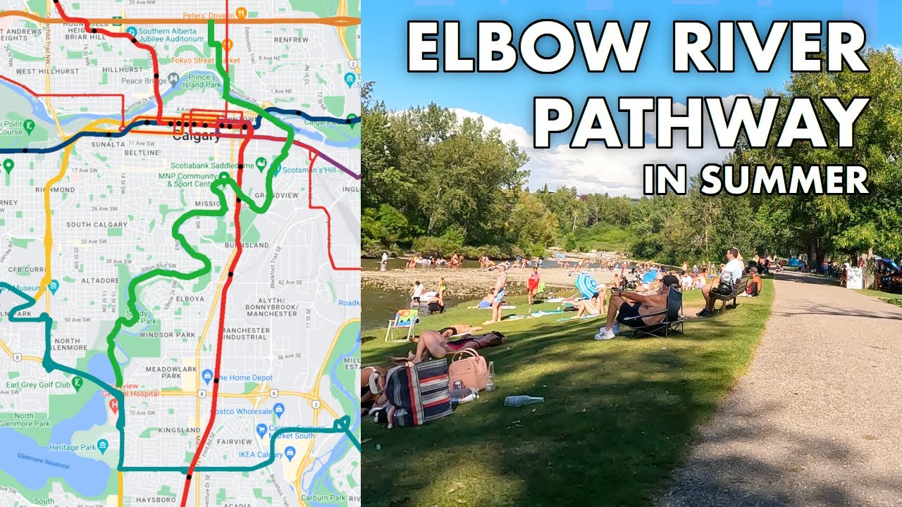 Elbow River Pathway in Summer