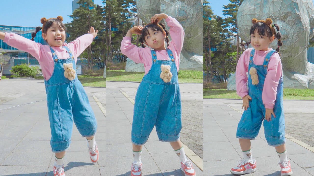 7세 소녀의 케이팝 레전드 버스킹☺️💕