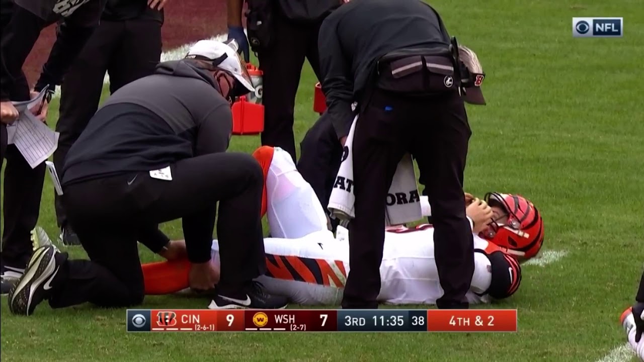 Joe Burrow Season Ending ACL Injury |NFL Week 11