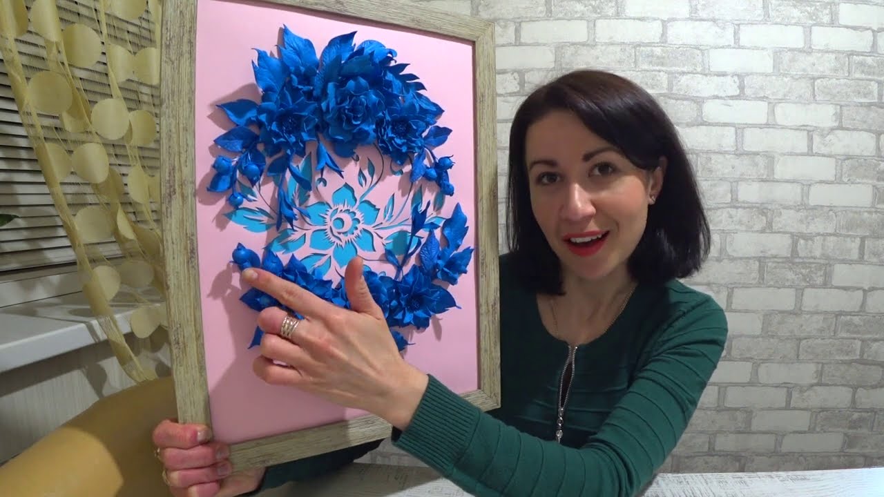 DIY. Тренды в декоре 2021. Или картина с ДЕКОРАТИВНЫХ ЦВЕТОВ. Or a painting with DECORATIVE FLOWERS.