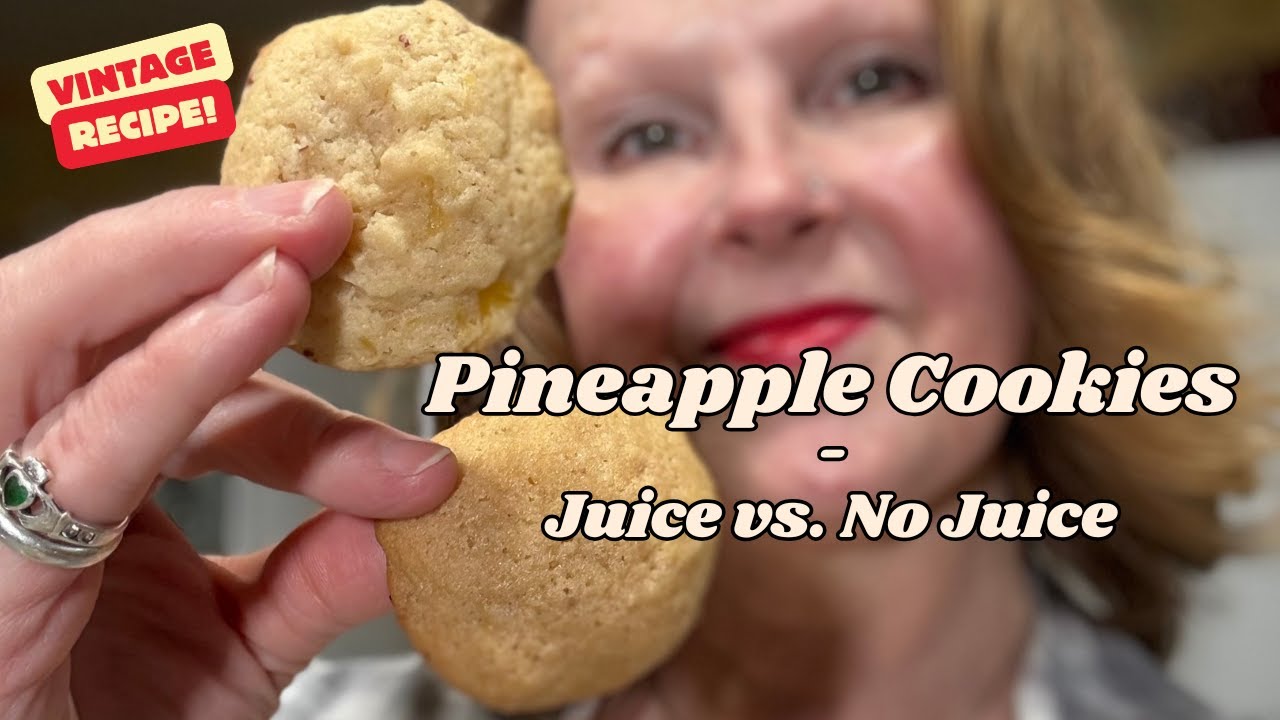 Pineapple Cookies: The ultimate test Juice vs. No Juice
