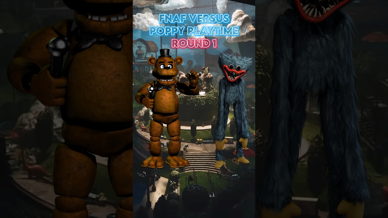 FNAF VS Poppy Playtime #fnafedit #poppyplaytime #fnaf #battles #freddyfazbear #huggywuggy #shorts