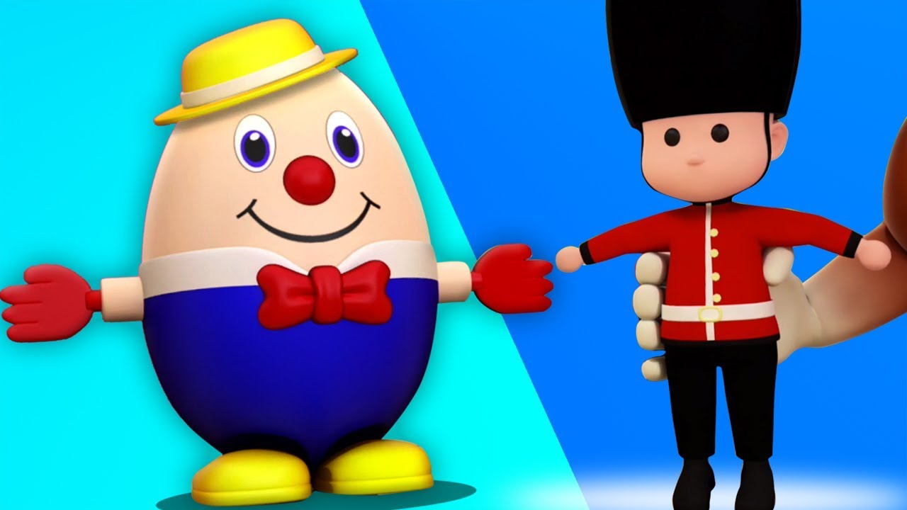 Humpty Dumpty assis sur un mur | fran&ccedil;ais enfants chanson | comptines