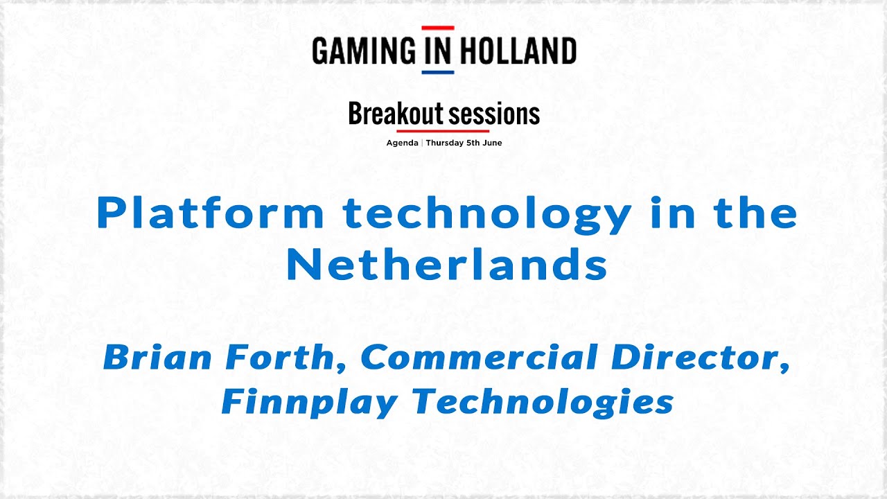 Gaming in Holland Conference 2025 - Breakout sessions - Brian Forth