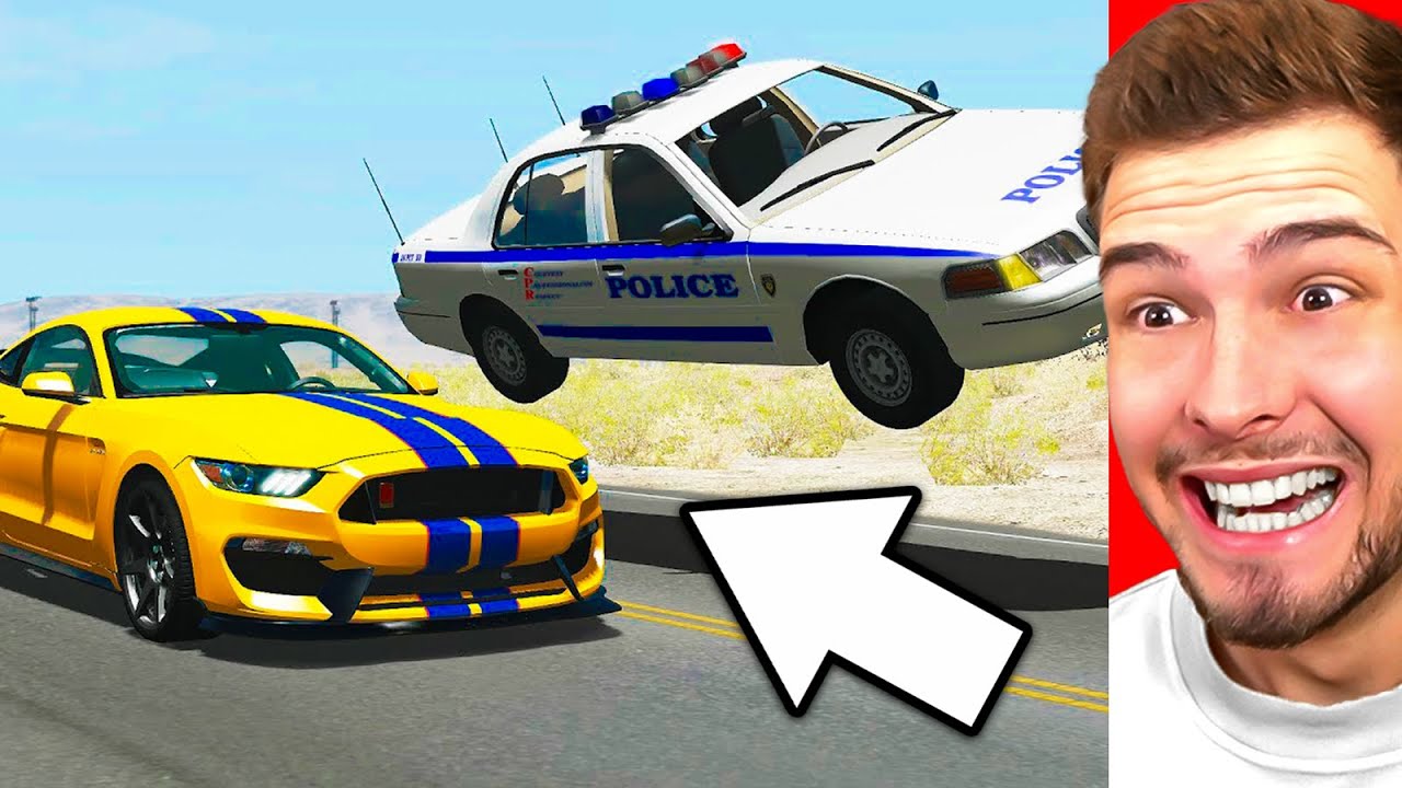 GEFÄHRLICHE VERFOLGUNGSJAGD mit 300 KM/H! (BeamNG)