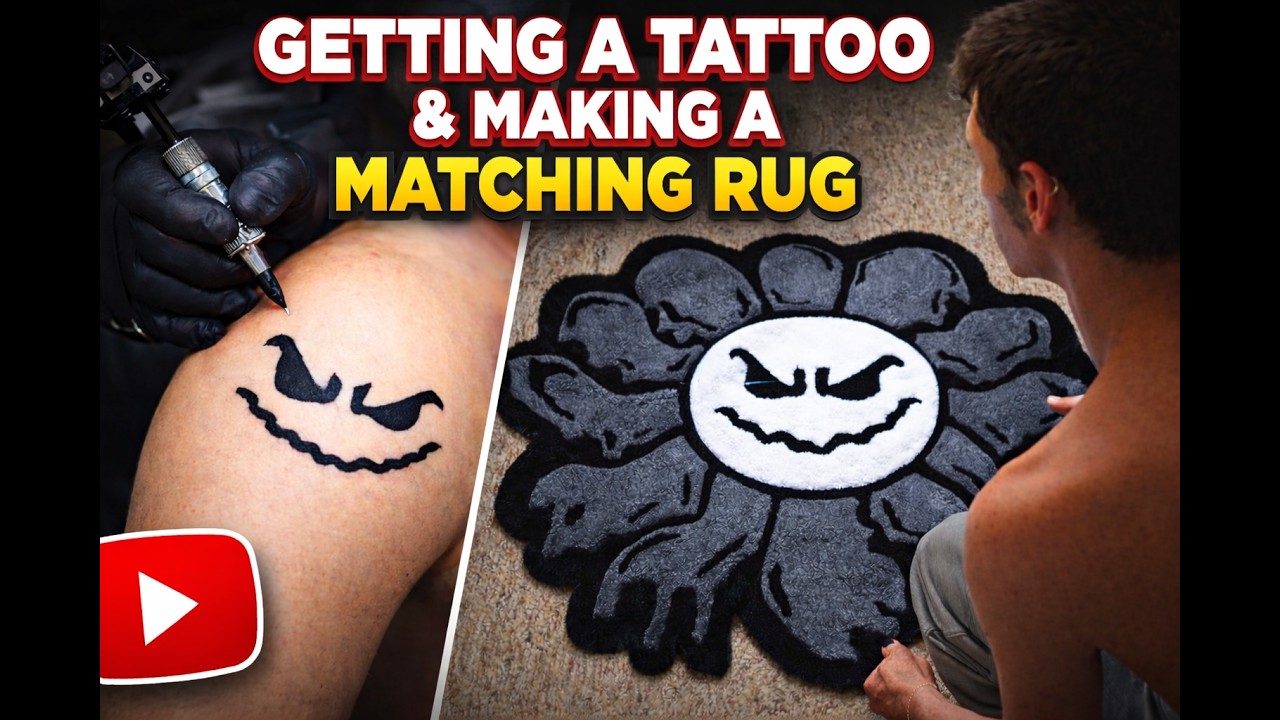 I Get a TATTOO and Make a Matching Tufted Rug!