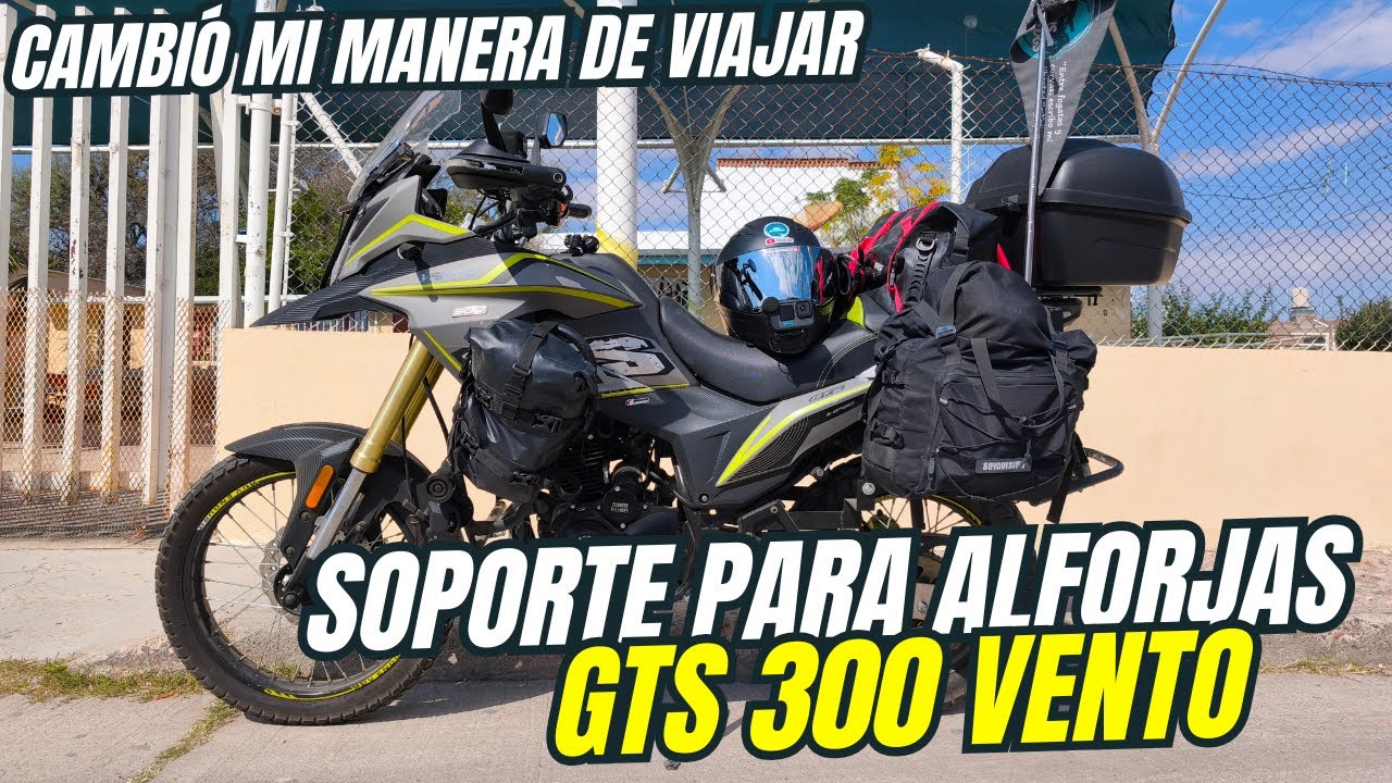 VENTO GTS300 | Soporte para alforjas me costó poco y salió BUENÍSIMO | Mi experiencia real🏍️