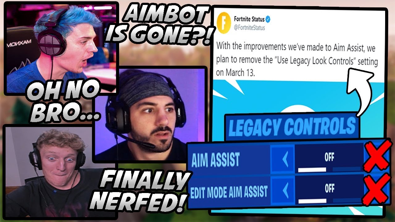 Ninja, Tfue & NickMercs Respond To Epic NERFING Aim Assist In Fortnite!