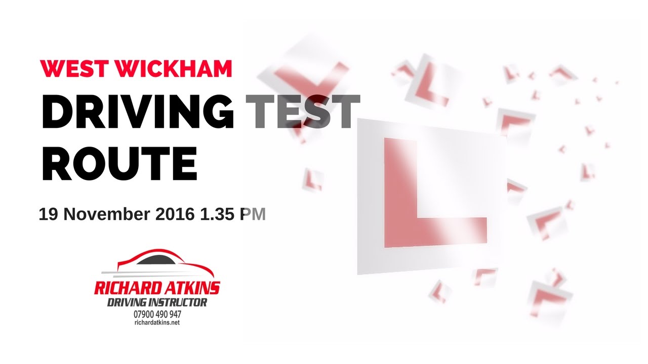 West Wickham Driving Test Route 19 November 2016 (Kate's Test)
