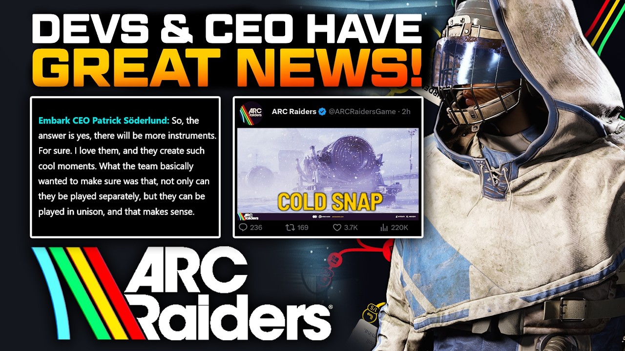 ARC Raiders - New Items Confirmed! CEO Speaks & Dev News