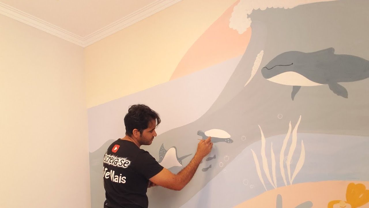 Decorando quarto infantil com tema fundo do mar 