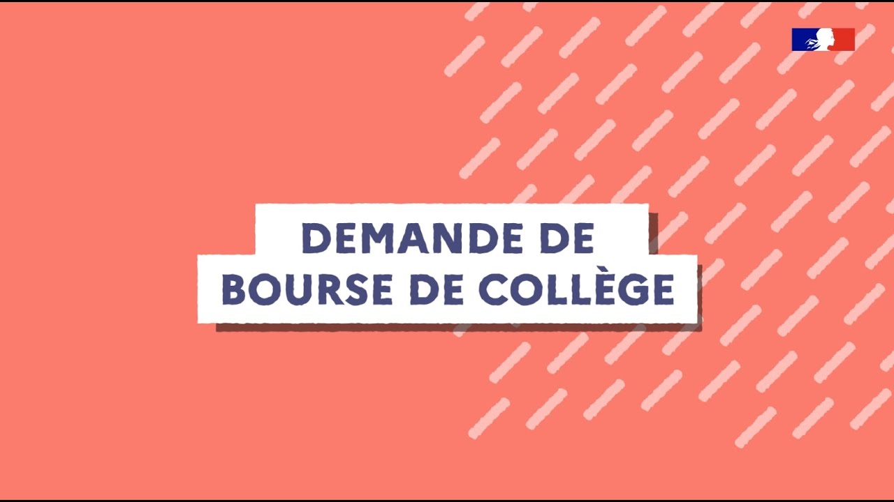 Demande de bourse de collège