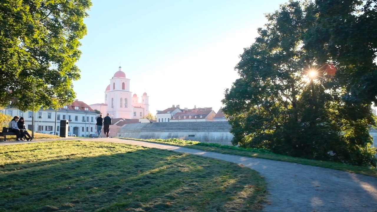 A Quiet Evening Walk Through Vilnius
