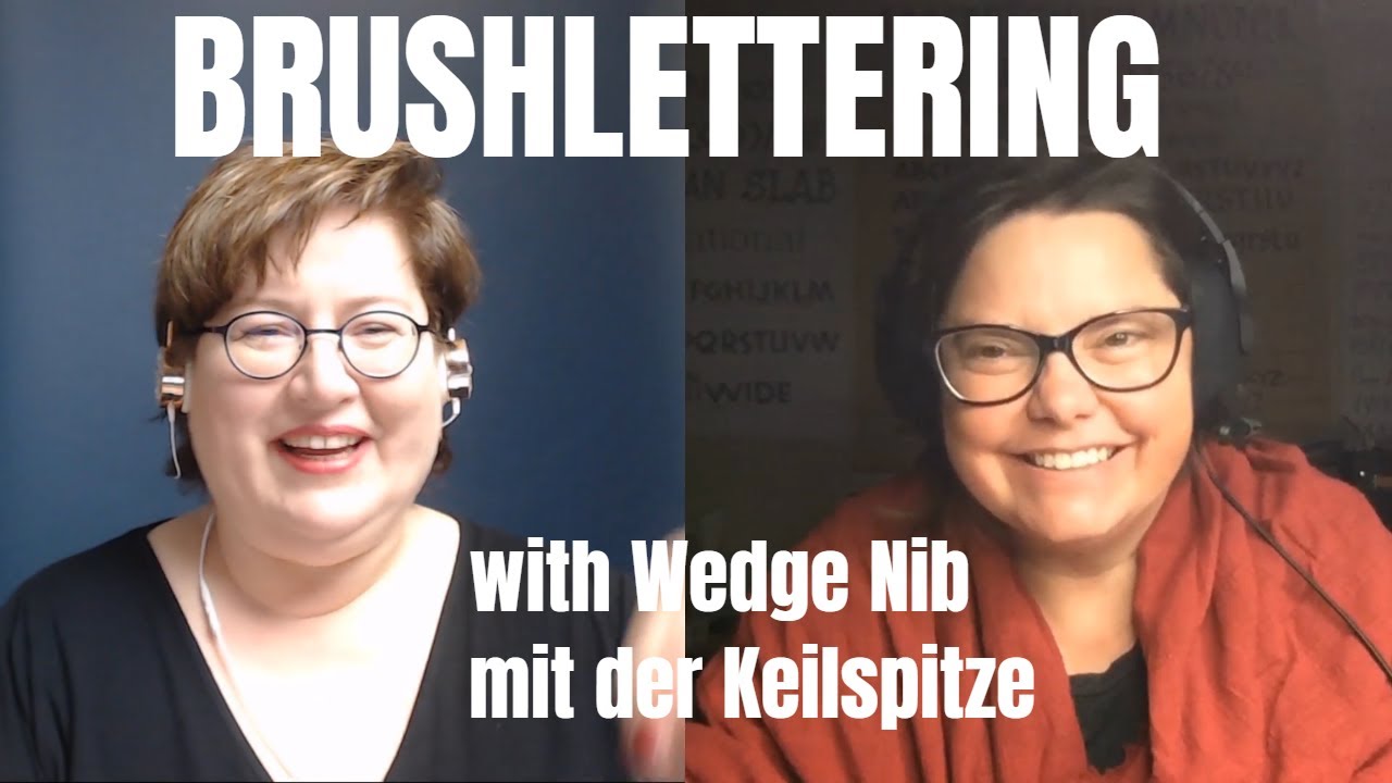 Brushlettering Tutorial mit der Keilspitze mit Heather L. Martinez