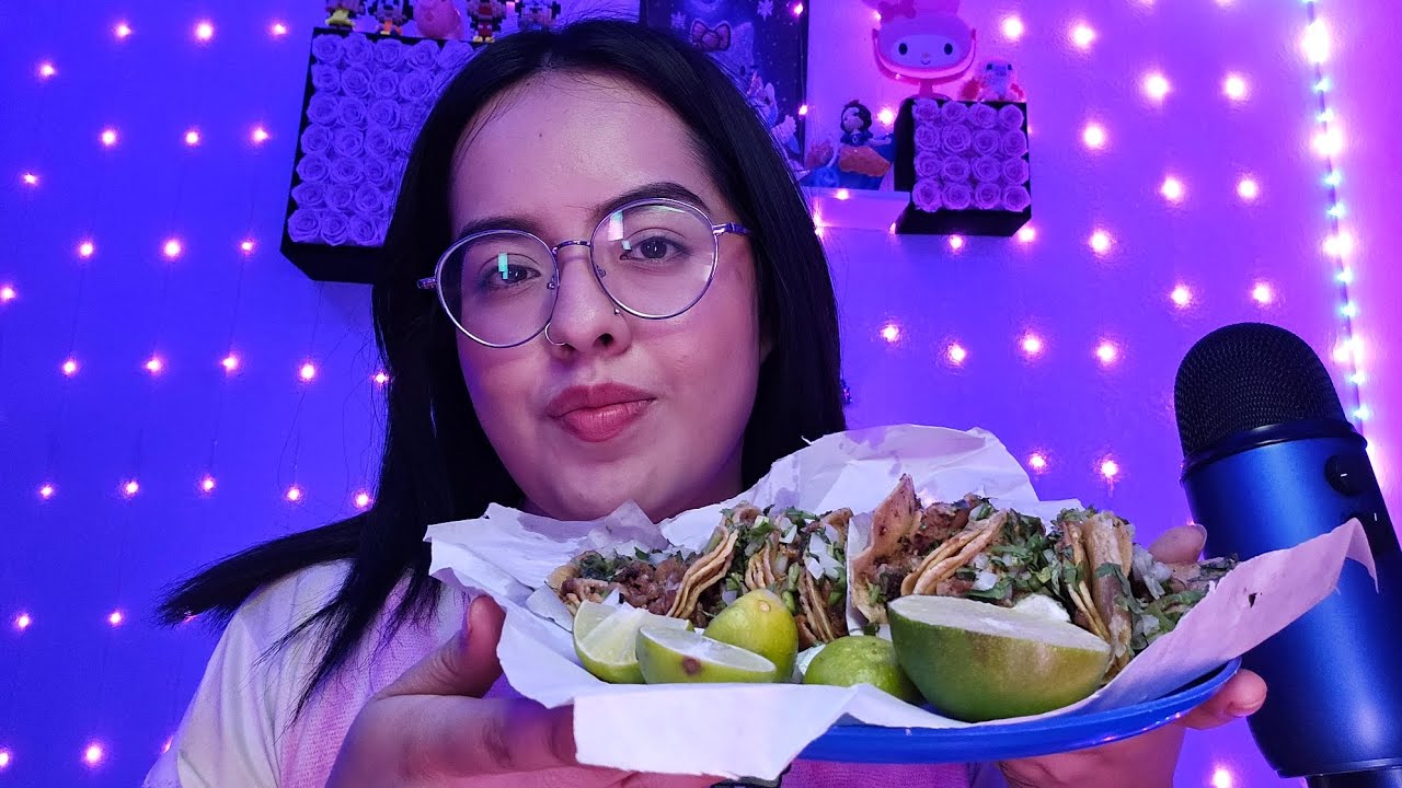 ASMR COMIENDO TACOS🌮