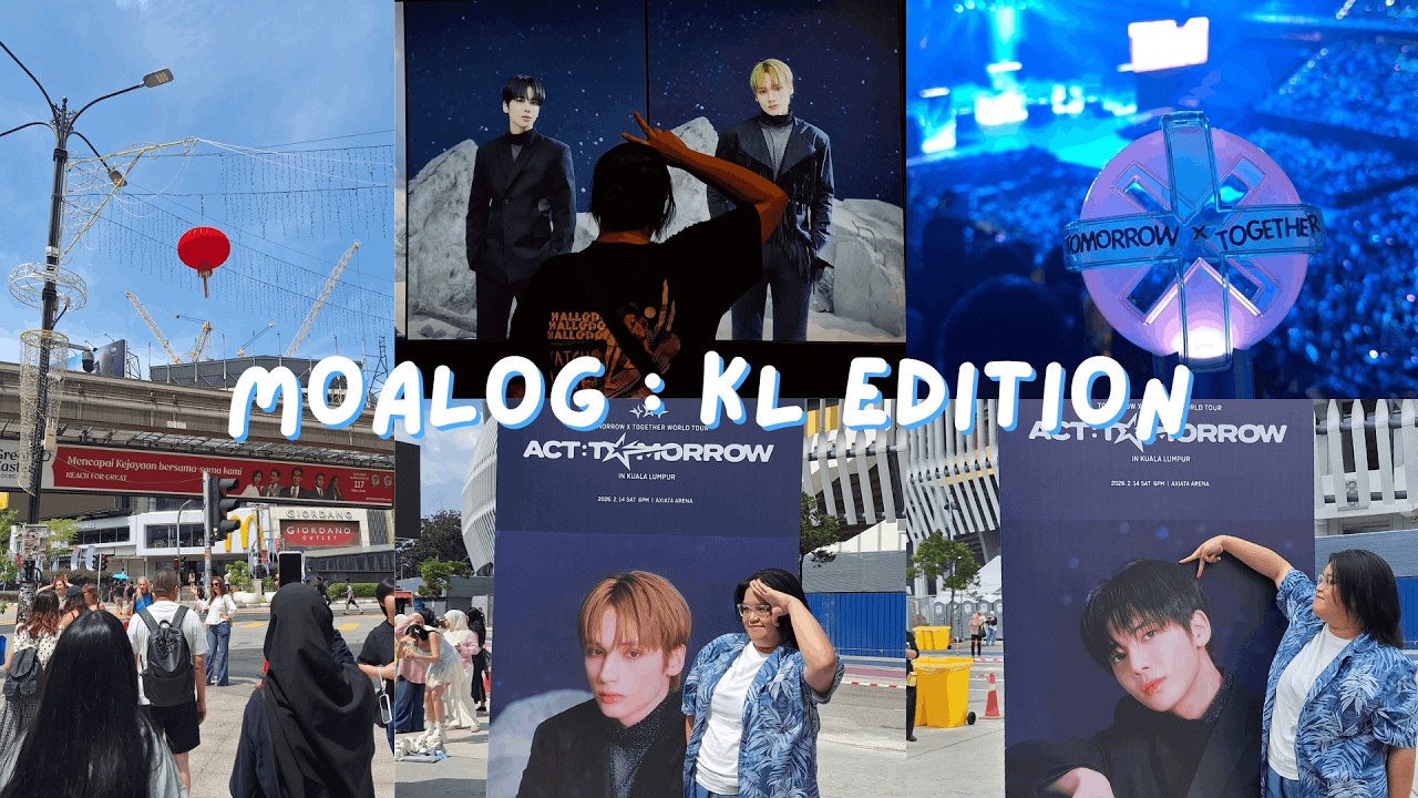 KUALA LUMPUR TRIP WITH MOAS 🤩 | ACT : TOMORROW IN KL CONCERT VLOG ✨🎉🎵 | MOALOG : KL EDITION EP. 1