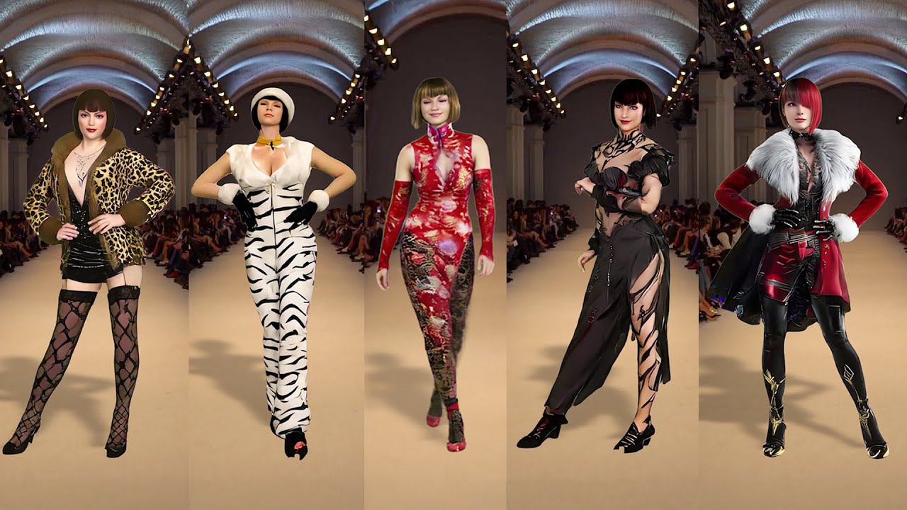 Anna Williams Fashion Show From Tekken 1 - 8